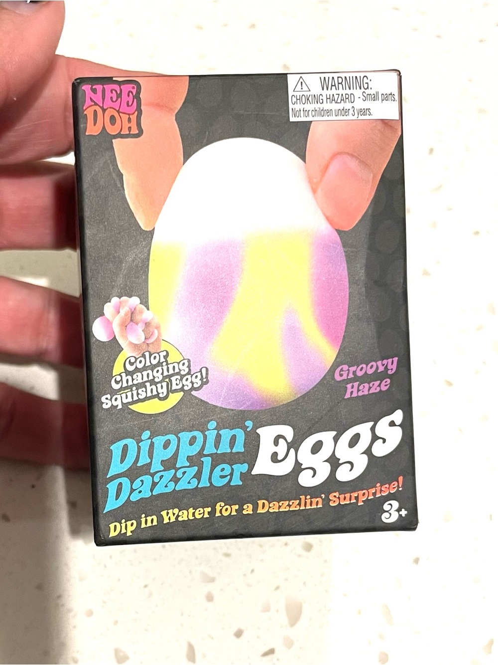 Schylling Needoh Dippin Dazzler - Sensory Squeeze Egg , Changes Color
‌